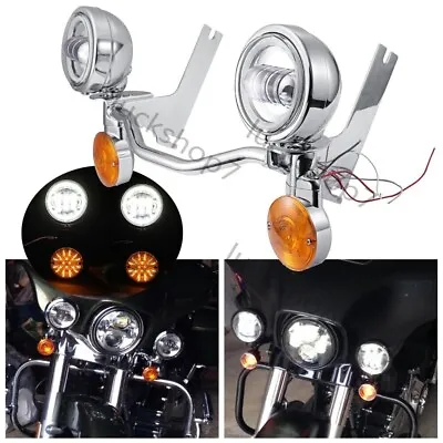 Passing Spot Turn Signal Driving Light For Electra Glide Classic EFI 1997–2006 • $187.19