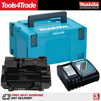 Makita 821551-8 Mak Case 3 With DC18RC Charger & Inlays For DHS680 Circular Saw • £63