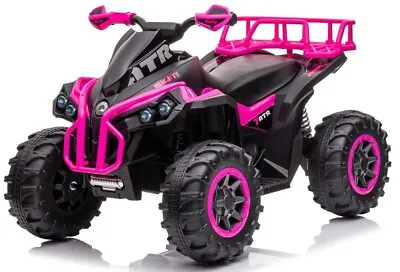 Mighty ATR Dune Raptor Extreme 12v Electric / Battery Ride On Quad Bike - Pink • £122.95