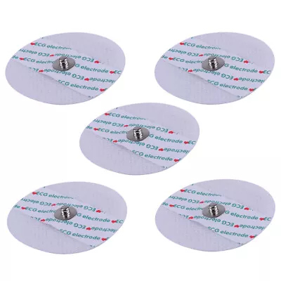 50PCS Disposable Conductive Electrode Pads ECG EKG Resting Gel Foam Tab • £10.03