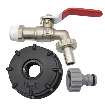 IBC Tote Tank Valve Drain Adapter With Standard Garden Hose Attachment • £22.24