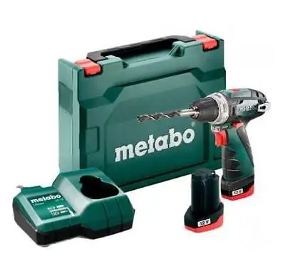 £89.95 • Buy Metabo 600984500 12V  Drill/Screwdriver Kit With 2x2Ah Li-Ion Batteries & Case