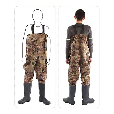 2-ply Fishing Breathable Chest Waders For Men Women W/Stockingfoot Waterproof  • $45.88