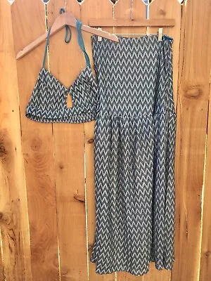 Missoni Style Resort Wear Festival Bikini Set Netted Skirt Burning Man Coachella • $42