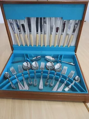 Ashberry Sheffield Canteen Of Cutlery Firth Stainless Steel Savoy Range 50 Piece • £49.95