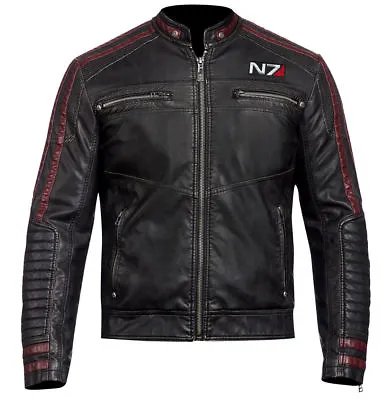 Mass Effect 3 - N7 Commander Shepard Stylish Real Leather Jacket • $119.81