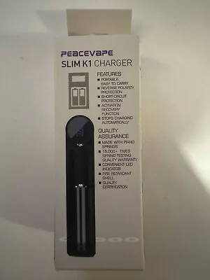 Peacevape SLIM K1 Intelligent Charger | Single Battery - BATTERY NOT INCLUDED • £5.99