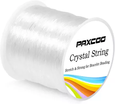 Paxcoo 0.8Mm Elastic String Stretchy Bracelet String Crystal String Bead Cord F • $10.68