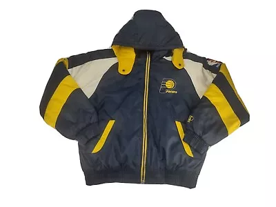 Vintage 1990’s NBA Pro Player Indiana Pacers Puffy Jacket Mens Size Large RARE • $44.62