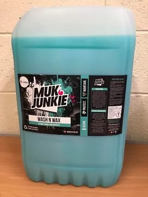 25 Litre Muk Junkie MX Wash N Wax For Cars Vans Motorhomes Caravans Bikes  • £54.99