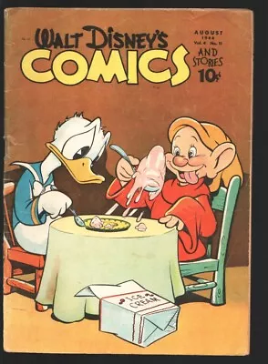 Walt Disney's Comic& Stories #47 1944-Dell-Donald Duck-Dopey-Carl Barks Art -... • $155