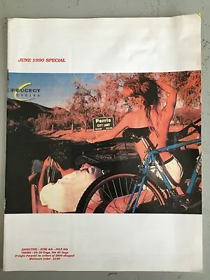 Vintage Peugeot Bicycle Catalog 1990 • $30