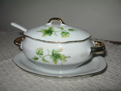 Vintage Miniature Royal Crown Lidded Condiment Tureen 1446 Miniature Mustard • $7.59