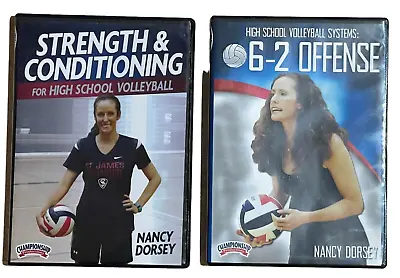 Nancy Dorsey High School Volleyball DVDs Strength & Conditioning AND 6-2 Offense • $49.99