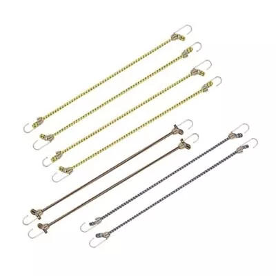  - 10  Mini Bungee Cords In Assorted Colors 4.4 X 3.6 X 0.8 Inches 8 Pack • $6.46