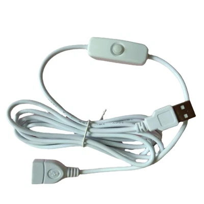 $10.15 • Buy USB Male To Female Extension Cable With Switch 2m USB Cord For USB Devices