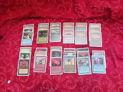 Vtg Nm - Mp MTG 35 Card Lot Land Revised Unlimited Mint Played Common Uncommon  • $50