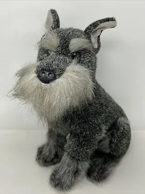 Miniature Schnauzer 15  Dog Plush Realistic Stuffed Animals  E & J Classic • $34.95