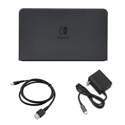 Nintendo Switch OLED Black Dock Set - AC Adapter Charging Dock HDMI Cable • $51.49