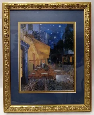 Vincent Van Gogh Cafe Terrace At Night Framed Print 12x15 France Café Art 1888 • $85