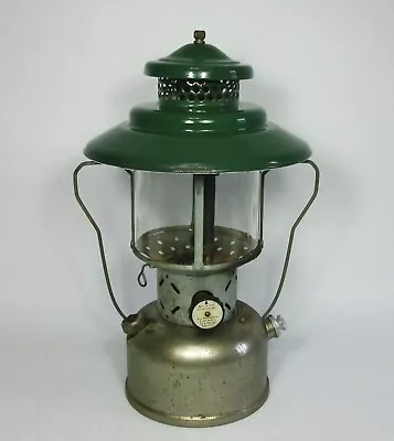 W Vtg 1948 COLEMAN 228D DOUBLE MANTLE LANTERN Big Hat Gas Pressure Camp Light • $40