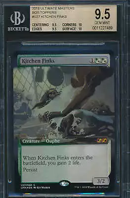 $45 • Buy Ultimate Box Topper Kitchen Finks BGS 9.5 Graded Magic MTG FOIL (7489)