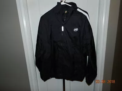 Mens Mountain Dew Soda Nylon Jacket Xl Black White Stripes Embroidered Logo • $19.99