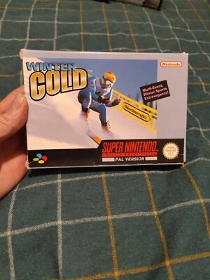 Winter Gold Super Nintendo SNES  PAL Complete Tested And Working  • £20