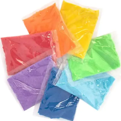 Kids Coloured Sand Bags - 7 Multipack To Choose From For Art & Craft (100g/Bag) • £12.51