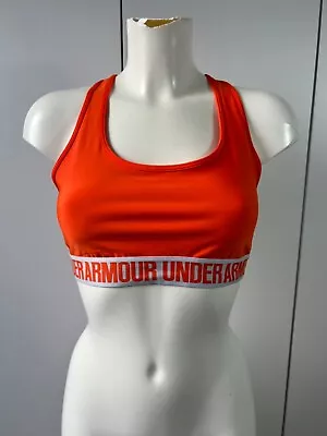Under Armour Bright Orange Non Padded Sports Bra Size Large • £7.99