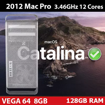 2012 Mac Pro | 3.46GHz 12-Core | 128GB| 1TB NVMe SSD + 1TB HDD | RX VEGA 64 8GB • $1398