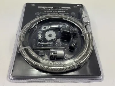 Spectre 2431 Performance Universal Chrome Stainless Steel Throttle Cable Kit 36  • $26.95