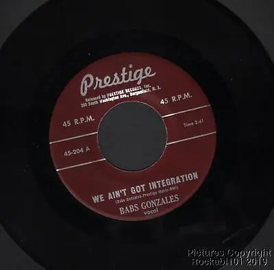 Hear 1961 Babs Gonzales Jazz M- 45 We Ain T Got Integration / Lonely One • $17.99
