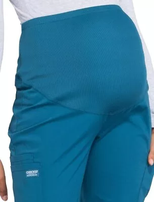 Cherokee Authentic Workwear Maternity Professional Scrub Large Teal Pants • $14