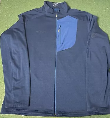 MAMMUT Blue Chill Expeditions Full Zip Outdoor Fleece Jacket • Men’s XXL (2XL) • $79.99