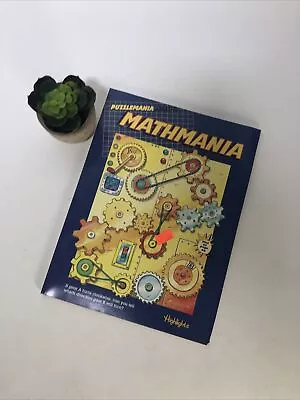 Highlights MATHMANIA Workbook Homeschool Math Puzzles 1999 Vintage • $10.43