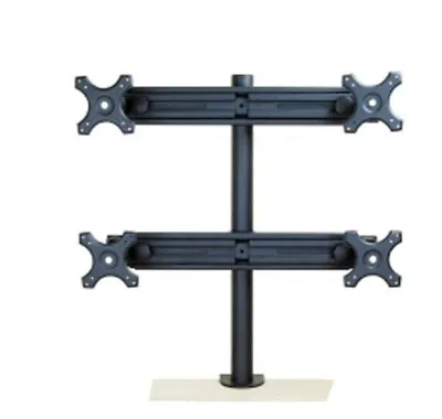 MonMount Quad Monitor Mount - Up To 27-Inch Screens - Clamp Style - Black • $83.99