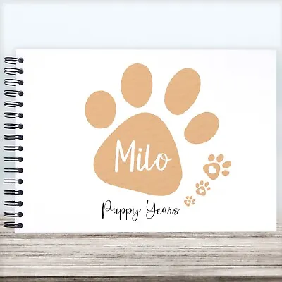 Personalised Puppy Record A3/A4/A5 Scrapbook Photo Album Memory Book Dog • £8.99