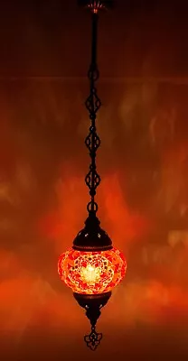 £25.98 • Buy Turkish Moroccan Glass Mosaic Hanging Lamp Ceiling Light Chandeliers