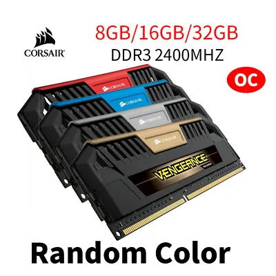 Corsair Vengeance 32GB 16GB 8GB DDR3 OC 2400 2133 240Pin Desktop Memory RAM LOT • £43.19