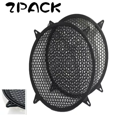 $16.99 • Buy 1 Pair 12  SubWoofer Mid Range Plastic Mesh Waffle Speaker Grill For Car Audio