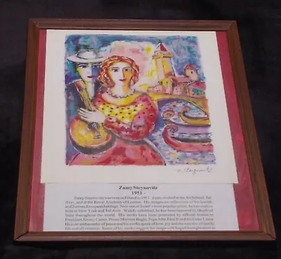 Seriolithograph “Beauty & Beau” By Zamy Steynovitz  Signed In The Plate 1999 COA • $24.99