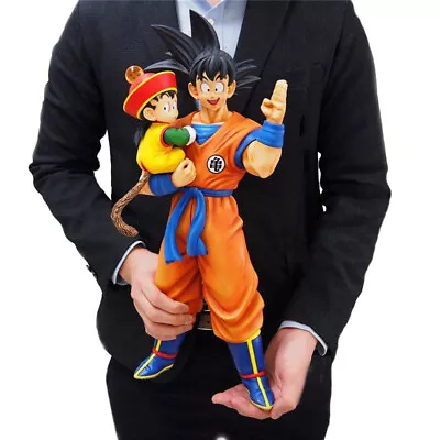 Anime Dragon Ball Figure Son Goku And Young Gohan Pvc Statue Model Toy 30cm • $32.99