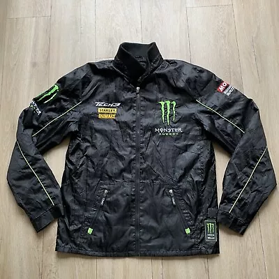 Moto Gp Racing Monster Energy Jacket Black Size Large L Adult Clinton Rare • $55.99