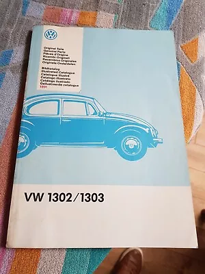 Volkswagen Beetle 1302/1303 Factory Parts List Owners Catalogue VGC FREE POST VW • $50.51