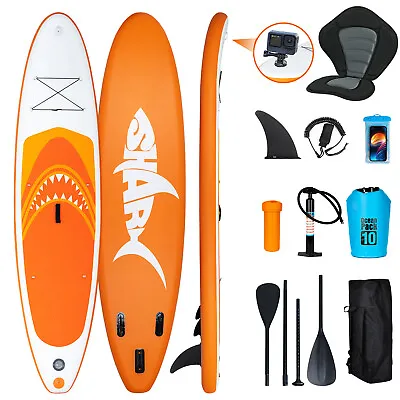 £193.79 • Buy 11FT Inflatable Stand Up Paddle Board SUP Surfboard Complete Kit With Kayak Seat