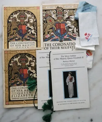 King George VI & Queen Elizabeth II Coronation Souvenir Programmes With Extras • £29.99