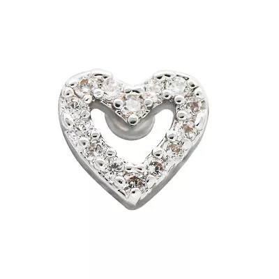 1PC Titanium Micro Dermal Anchor Base Heart Surface Skin Diver Body Jewelry • $7.91