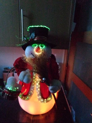 £85 • Buy Vintage Telco International, 26 Inch, Fibre Optic, Snowman, Christmas Decoration