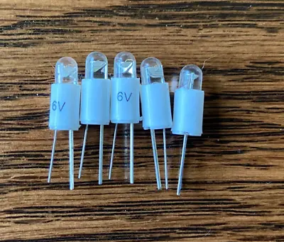 5 New Warm White 6V Bi-Pin LED Lamp Light Bulbs Marantz 2230 2245 2270 4300 6.3v • $7